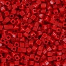 Miyuki square - cubes 1.8mm - Opaque dark red SB18-408